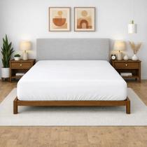 Lençol Casal Teka 100% Algodão Com Elástico Crystal