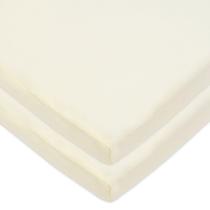 Lençol com elástico American Baby Company 91x46 cm, pacote com 2 unidades de algodão Lençol com elástico American Baby Company 91x46 cm, pacote com 2 unidades de algodão