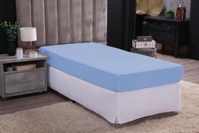 Lencol com elastico avulso solteiro para cama box e comum 100% algodão percal 200 fios cor: branco Lencol com elastico avulso solteiro para cama box e comum 100% algodão percal 200 fios cor: branco