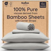 Lençol com Elástico Bambaw Queen Cooling 100% Bambu 40 cm de Profundidade Lençol com Elástico Bambaw Queen Cooling 100% Bambu 40 cm de Profundidade