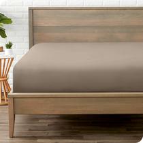 Lençol com elástico Bare Home King Size 1800 Microfiber Taupe