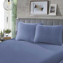 Lençol com Elástico Casal 30 Rubi Liso 1 Peça Azul - SBX Têxtil Lençol com Elástico Casal 30 Rubi Liso 1 Peça Azul - SBX Têxtil