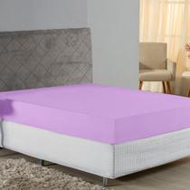 Lençol com Elástico Casal Nobre Viúva 1 Peça 30cm de Altura Malha 100% Algodão - Lilás Lençol com Elástico Casal Nobre Viúva 1 Peça 30cm de Altura Malha 100% Algodão - Lilás