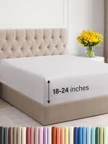 Lençol com elástico CGK Unlimited Extra Deep Pockets Cal King French Grey Lençol com elástico CGK Unlimited Extra Deep Pockets Cal King French Grey