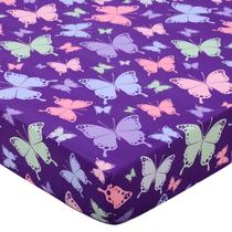Lençol com elástico Cloele Butterfly Pattern 132x71x13 cm