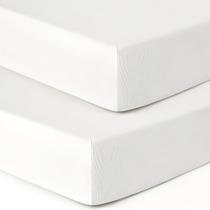 Lençol com elástico, conjunto de berço GRSSDER Jersey, pacote com 2 unidades, 132x71x20 cm