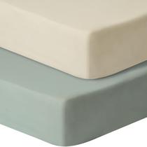 Lençol com Elástico GUNTAIL 2 Unidades 97x66x15cm Marrom Verde Lençol com Elástico GUNTAIL 2 Unidades 97x66x15cm Marrom Verde