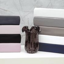 Lençol Com Elástico Kacyumara Satinee 300 Fios - 100% Algodão - Casal 40cm