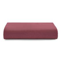 Lençol com Elástico King Altenburg Malha Fio Penteado 100% Algodão - Vinho Borgonha