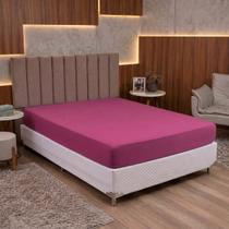 Lençol com Elástico King Size 400 Fios Roupa de Cama Box Tecido Premium Acetinado 1 Peça