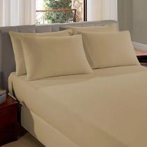 Lençol Com Elástico KING Size Liso Padrão 1,90x2,00x35cm 1 Peças 100% Algodão - Vivaldi