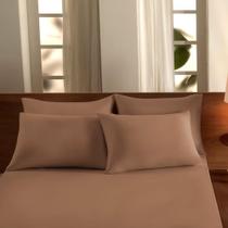 Lençol Com Elástico Malha Casal - Moccha Mousse - Vivaldi