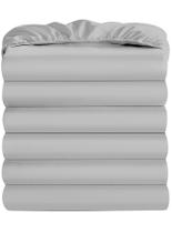 Lençol com elástico Maple&Stone Queen, pacote com 6 unidades, microfibra macia, 60 x 203 cm Lençol com elástico Maple&Stone Queen, pacote com 6 unidades, microfibra macia, 60 x 203 cm