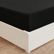 Lençol com elástico Mellanni Iconic Collection King Size Preto Lençol com elástico Mellanni Iconic Collection King Size Preto