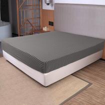 Lençol com elástico N&Y HOME 4-Way Stretch Jersey Knit Twin Grey