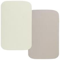 Lençol com elástico Onacosht 89x51x8 cm, 100% algodão, musselina, pacote com 2 unidades