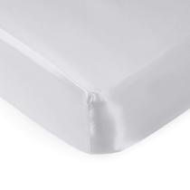 Lençol com elástico Pro Goleem Satin Soft 132x71x20 cm branco