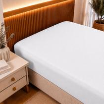 Lençol com Elástico Queen 200 Fios Roupa Forro Cama Box Algodão Tecido Grosso Macio Avulso