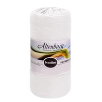 Lençol com Elástico Queen Altenburg Malha Fio Penteado 100% Algodão - Branco