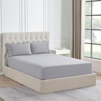 Lençol com Elástico Queen de Flanela Sweet Home Collection - Bege