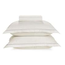 Lençol com Elástico Queen Karsten 180 Fios Percal 100% Algodão com Fronha Royal Branco