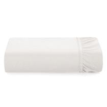 Lençol Com Elástico Queen Karsten 200 Fios Algodão Tom Branco Lençol Com Elástico Queen Karsten 200 Fios Algodão Tom Branco