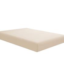 Lençol com elástico Sfoothome Twin Size Bege Microfiber