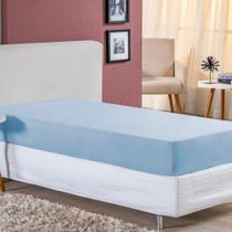 Lençol Com Elástico Solteiro Nobre 1 Peça 30cm De Altura Malha 100% Algodão - Azul-bebê Lençol Com Elástico Solteiro Nobre 1 Peça 30cm De Altura Malha 100% Algodão - Azul-bebê