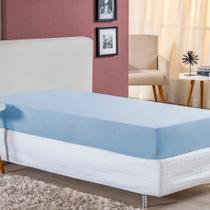Lençol com Elástico Solteiro Nobre 1 Peça 30cm de Altura Malha 100% Algodão - Azul-Bebê Lençol com Elástico Solteiro Nobre 1 Peça 30cm de Altura Malha 100% Algodão - Azul-Bebê
