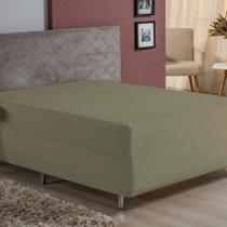 Lençol Com Elástico Solteiro Nobre 1 Peça Luva De Box 55cm De Altura Malha 100% Algodão - Avelã Lençol Com Elástico Solteiro Nobre 1 Peça Luva De Box 55cm De Altura Malha 100% Algodão - Avelã
