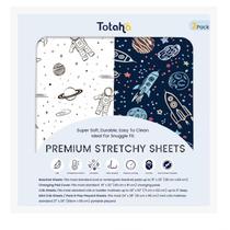 Lençol com elástico Totaha Premium Soft Elastchy, pacote com 2 unidades