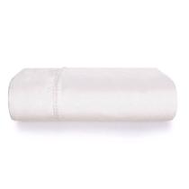 Lençol com Elástico Traços E Estilo Percal 400 Fios Egípcio 100% Algodão Branco