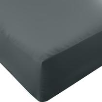 Lençol com Elástico Utopia Bedding Queen 153x203 cm Cinza