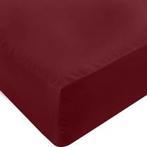Lençol com elástico Utopia Bedding Queen Size Microfibra Vermelho Borgonha