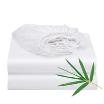 Lençol com Elástico Zaizaihome King 400 Fios Viscose de Bambu Refrescante 40 cm Lençol com Elástico Zaizaihome King 400 Fios Viscose de Bambu Refrescante 40 cm