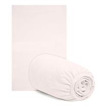 Lençol com Fronha para Mini Berço Hug - Rosa Lençol com Fronha para Mini Berço Hug - Rosa