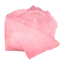 Lençol da Santa Clara Descartável com Elástico TNT Rosa 15 unidades