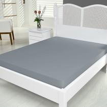 Lençol de Baixo Aquarela Micropercal Solteiro com Elástico 1 Peça 200 Fios 100% Poliéster - Cinza Lençol de Baixo Aquarela Micropercal Solteiro com Elástico 1 Peça 200 Fios 100% Poliéster - Cinza