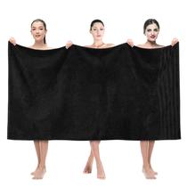 Lençol de banho American Soft Linen 100% algodão 35x70cm preto