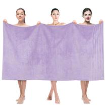Lençol de banho American Soft Linen Lilás 100% algodão 600 GSM 90x180cm