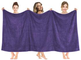 Lençol de banho American Soft Linen Oversize 100% algodão 40x80cm
