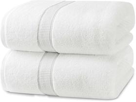 Lençol de banho Utopia Toalhas Luxuoso Jumbo 100% algodão 35x70cm, 2 peças Lençol de banho Utopia Toalhas Luxuoso Jumbo 100% algodão 35x70cm, 2 peças