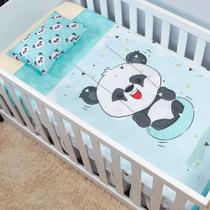 Lençol De Berço 3 Peças Micropercal Estampas Infantis