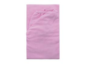 Lençol de Berço Americano Menina Rosa Liso Com Elástico 100% Algodão