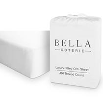 Lençol de berço Bella Coterie Luxury Bamboo Viscose White