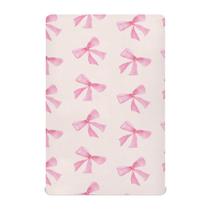Lençol de berço Burbuja Pink Bow para meninos e meninas 70 x 130 cm