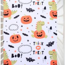 Lençol de berço Cloele Halloween Pumpkin Dinosaur para colchão de berço Lençol de berço Cloele Halloween Pumpkin Dinosaur para colchão de berço
