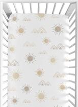 Lençol de berço com elástico Sweet Jojo Designs 132x71x20cm Taupe Sun Lençol de berço com elástico Sweet Jojo Designs 132x71x20cm Taupe Sun