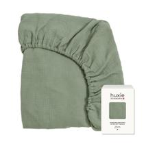 Lençol de berço Huxie, musselina de algodão orgânico, 71x132 cm Lençol de berço Huxie, musselina de algodão orgânico, 71x132 cm