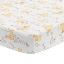 Lençol de berço Lambs & Ivy Disney Baby Storytime Pooh 100% algodão Lençol de berço Lambs & Ivy Disney Baby Storytime Pooh 100% algodão
